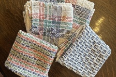 Jarrett’s huck towels based on the Prairie Bloom towels in Handwoven.